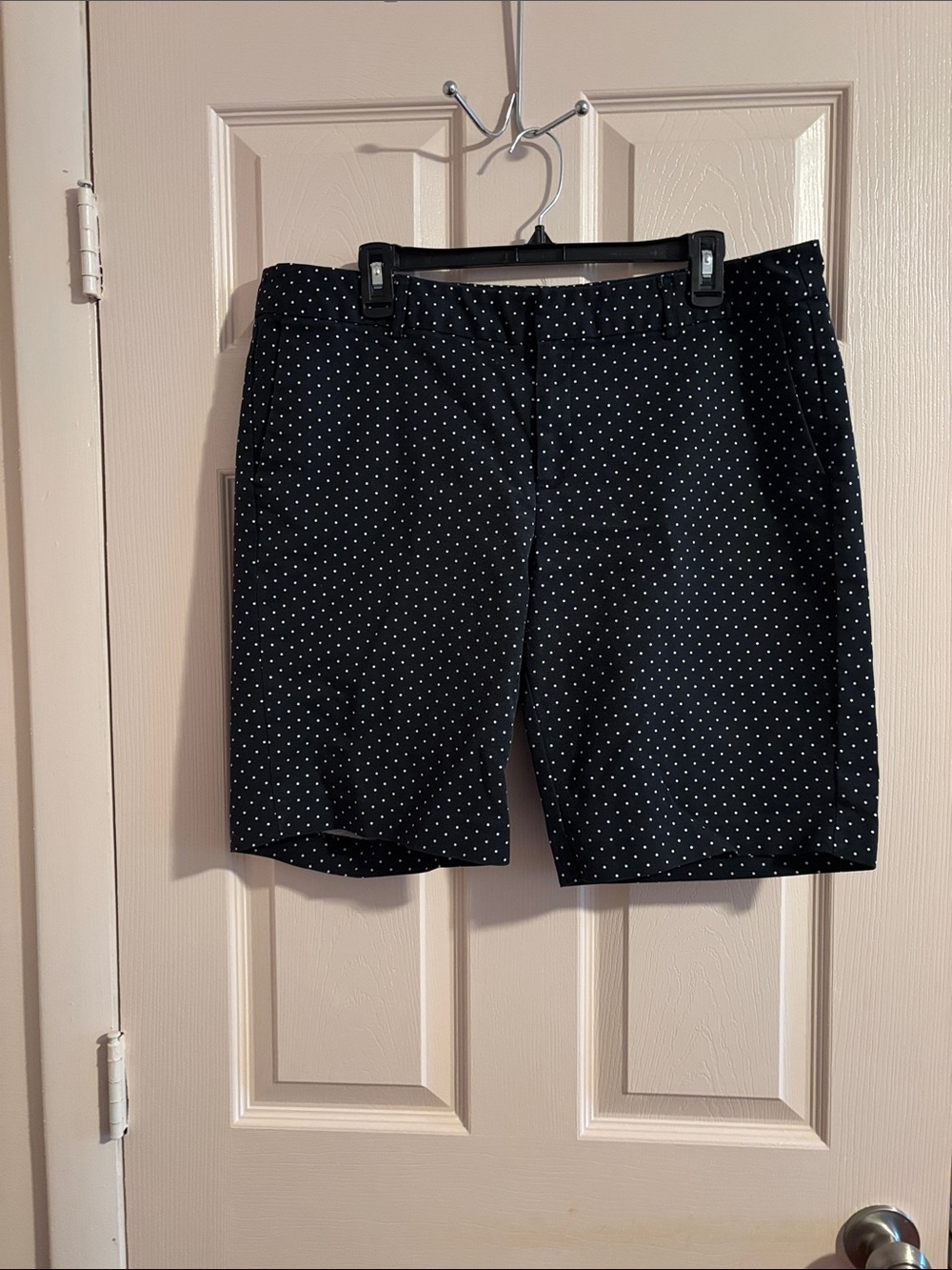 Liz Claiborne Black Polka Dot Bermuda Shorts